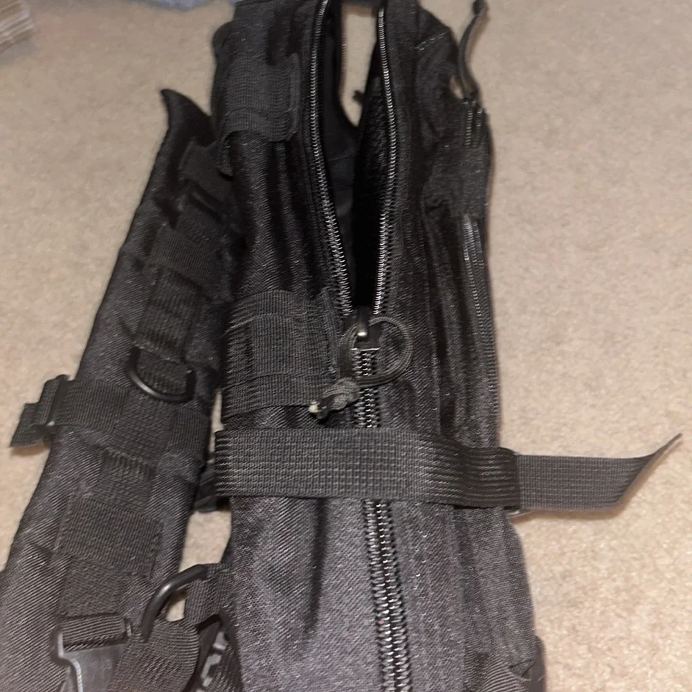 Utility Backpack – Multiple Pockets, Black Tactical Style